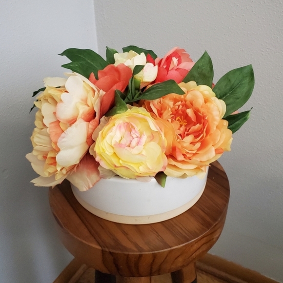 Threshold Peony tabletop floral arrangement